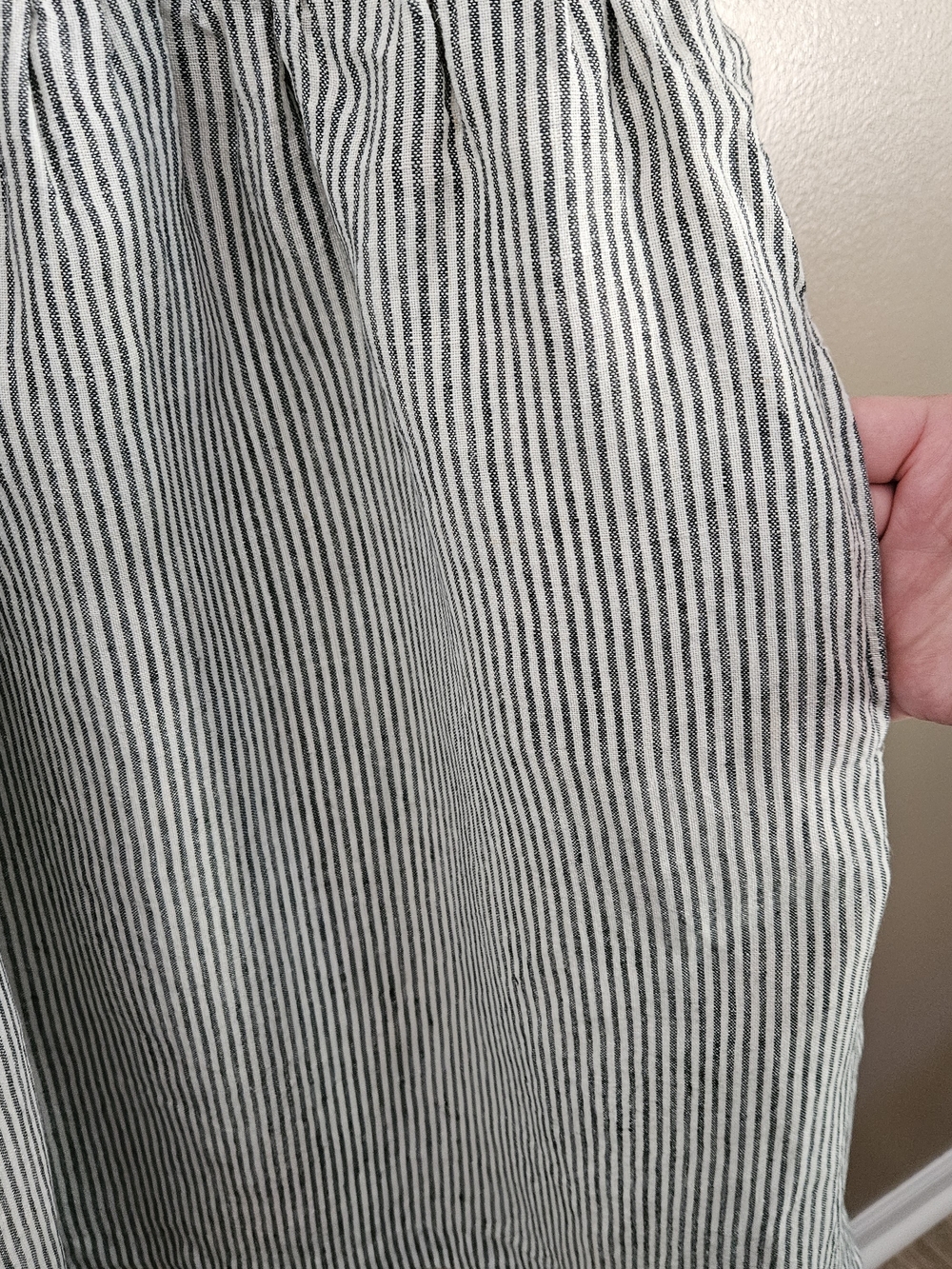 notPERFECTLINEN Blue and White Striped Midi Dress - Picture 5 of 13